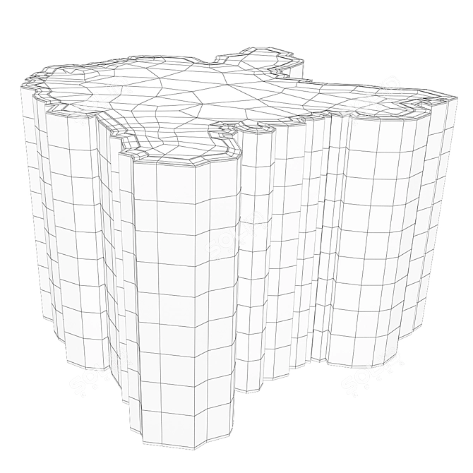 Exquisite Sequoia Center Table 3D model image 2