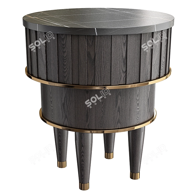 Elegant Oriette Dressing Table 3D model image 1