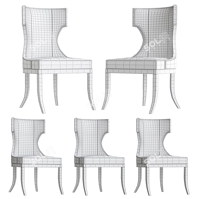 Elegant Jasmin Chair for Home 3D model image 2