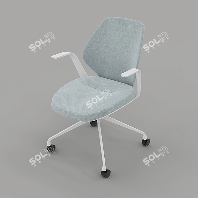 ITOKI QuA - Stylish and Compact Chair 3D model image 4