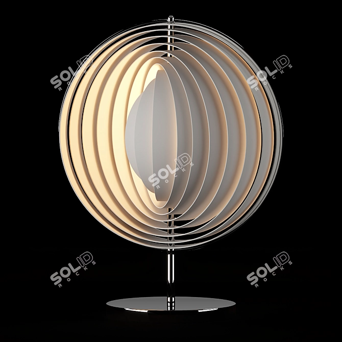 Verner Panton Moon Lamp: Timeless Illumination 3D model image 1