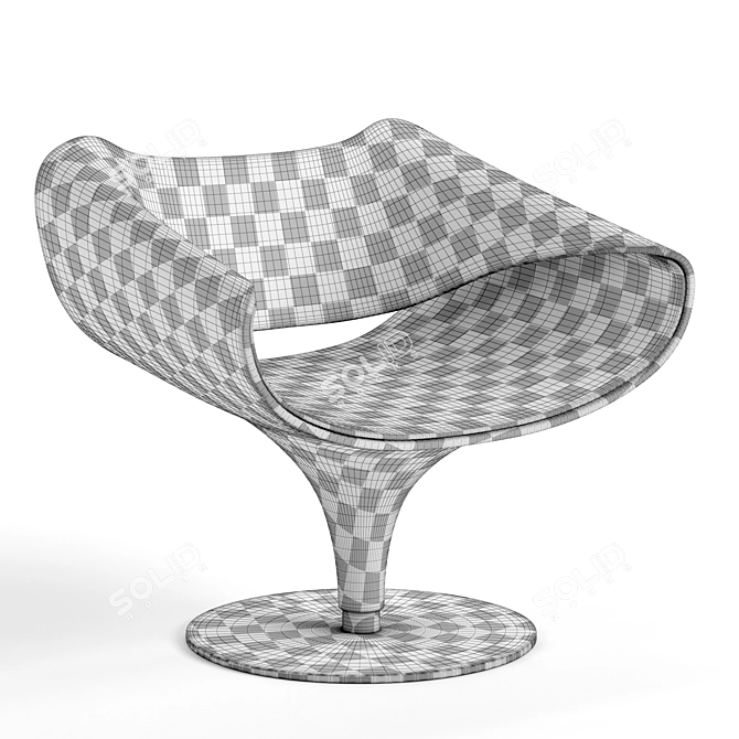 Elevate Your Space: Perillo Lounge Chair 3D model image 3