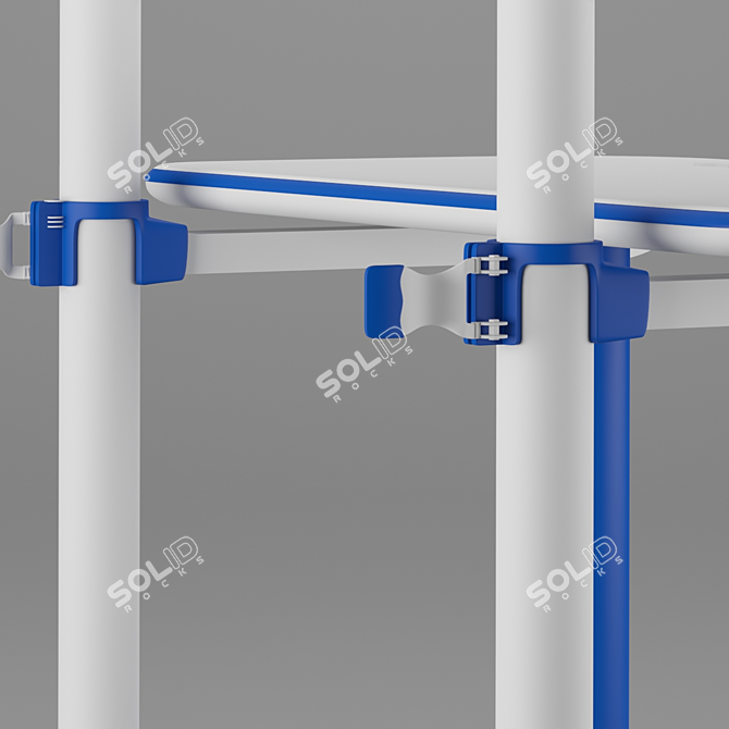 Adjustable Hydraulic Study Table 3D model image 3