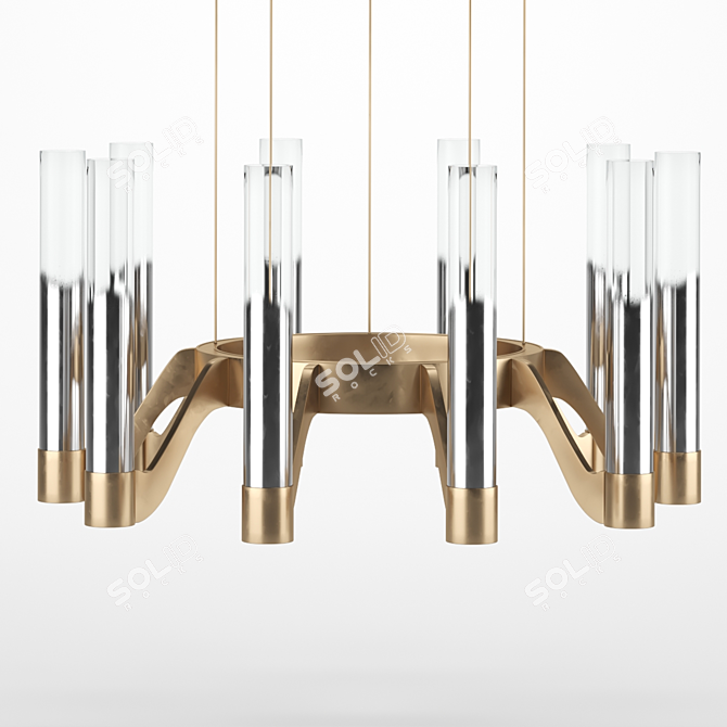 Anzazo Berga Modern Chandelier 3D model image 2