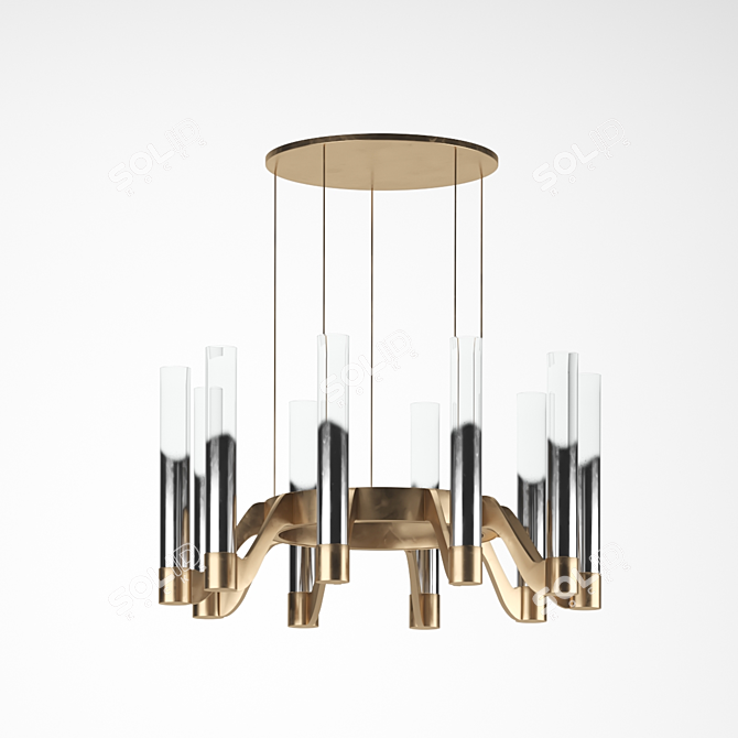 Anzazo Berga Modern Chandelier 3D model image 3