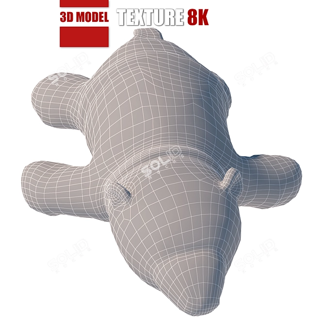 Polar Bear Toy: Detailed & Realistic | High resolution & Fast Render 3D model image 2