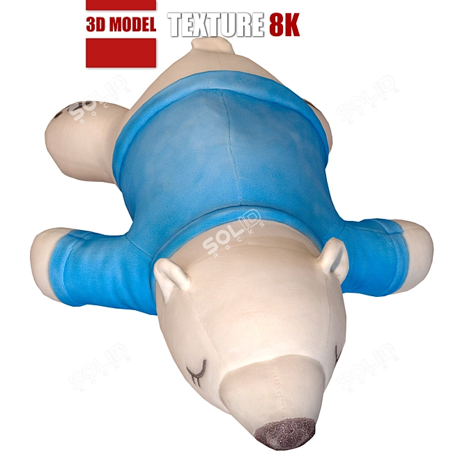 Polar Bear Toy: Detailed & Realistic | High resolution & Fast Render 3D model image 3