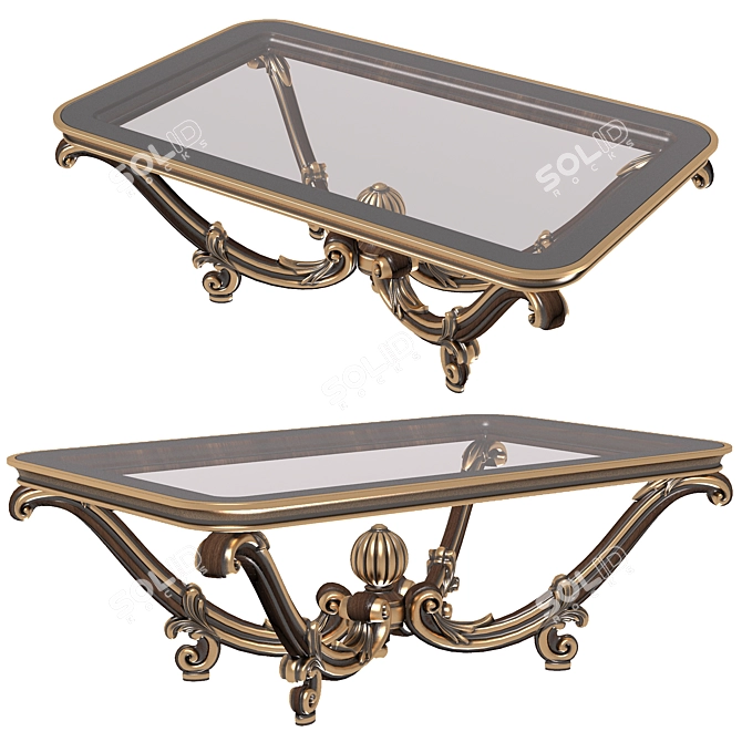 Elegant Roberto Giovannini Coffee Table 3D model image 1