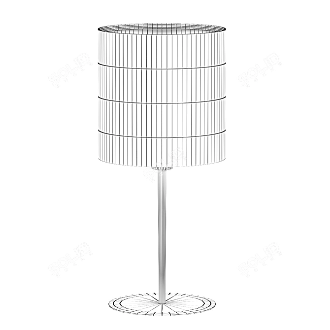 Elegant 400mm Table Lamp 3D model image 2