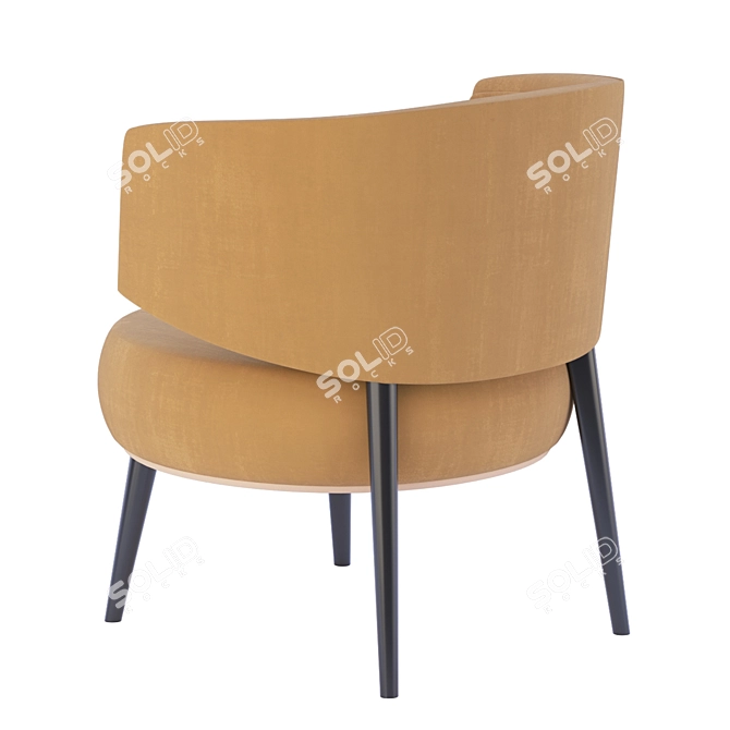 Elegant Lucerne Armchair by Frato 3D model image 3