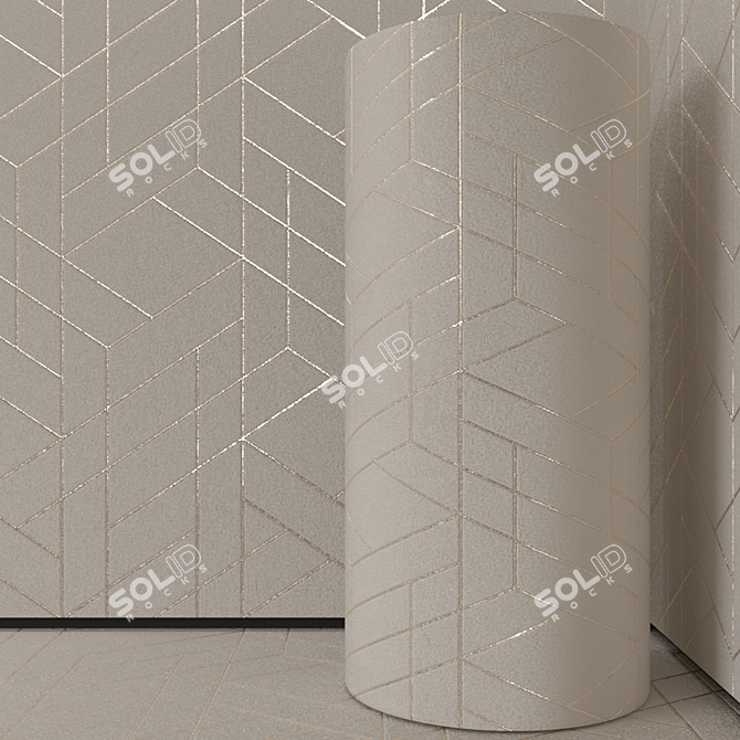 Seamless Decorative Plaster 3D model image 2