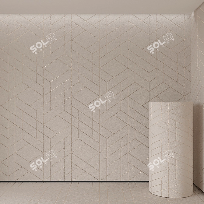 Seamless Decorative Plaster 3D model image 4