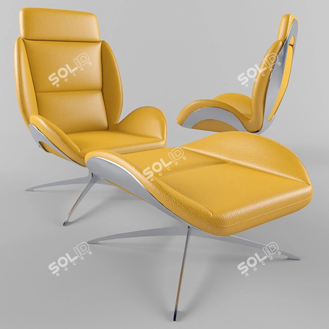 Luxury Mercedes-Benz Chairs Collection 3D model image 1