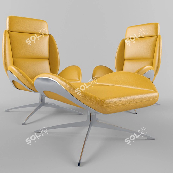 Luxury Mercedes-Benz Chairs Collection 3D model image 2