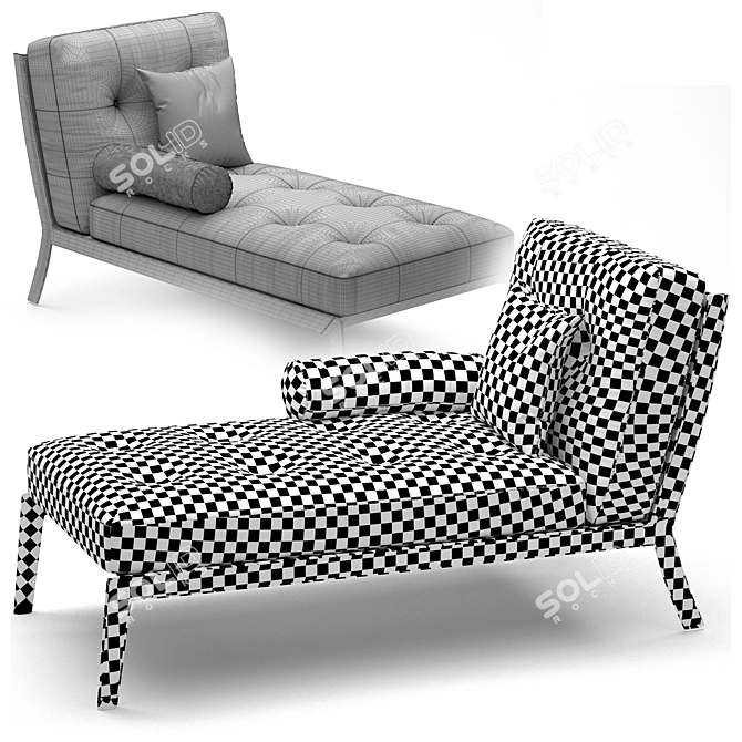 Quadrifoglio Sofa: Italian Craftsmanship at its Best 3D model image 3