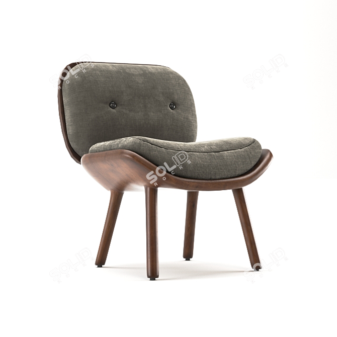 Compact Max Chair 3D model image 1