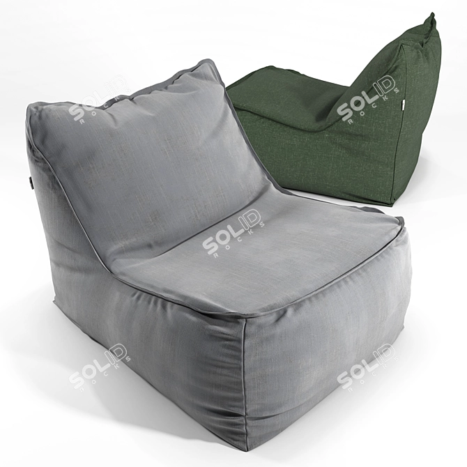 Glowing Comfort: Armchair with VolumeАtmos Design 3D model image 1