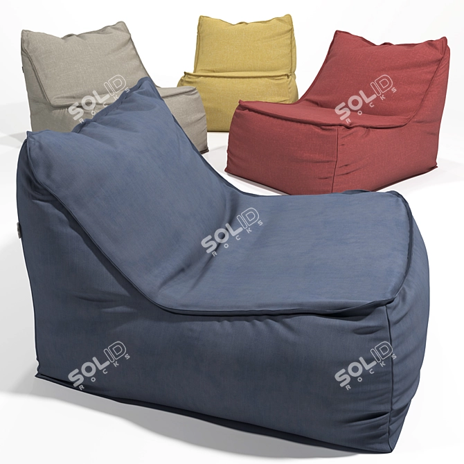 Glowing Comfort: Armchair with VolumeАtmos Design 3D model image 3
