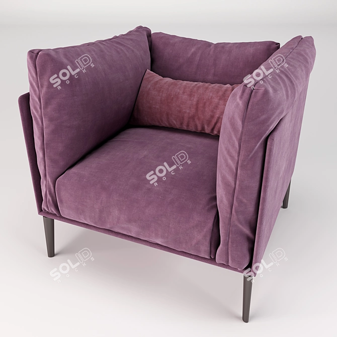 Modern Kubi Armchair by Novamobili 3D model image 4