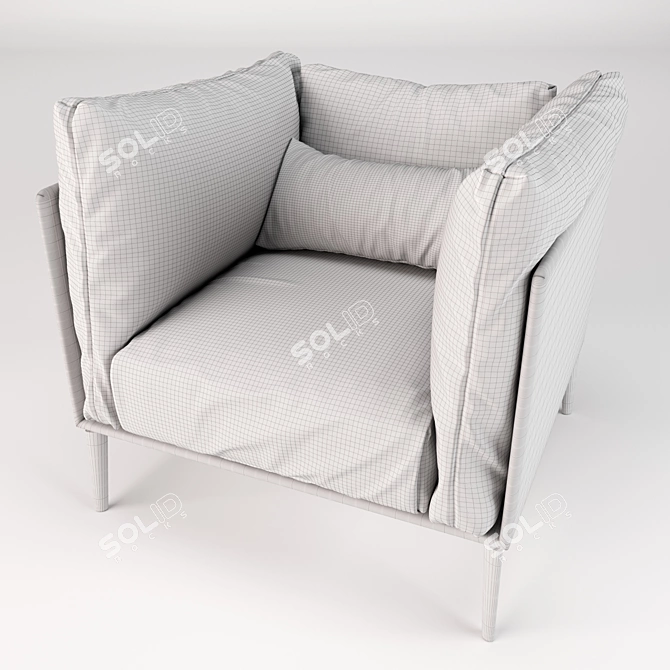 Modern Kubi Armchair by Novamobili 3D model image 5