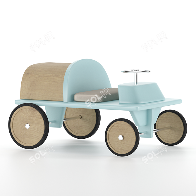 Blue Baby Car: 2014 Version with Multiple Formats 3D model image 1