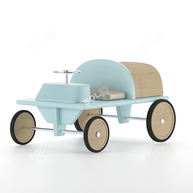 Blue Baby Car: 2014 Version with Multiple Formats 3D model image 3