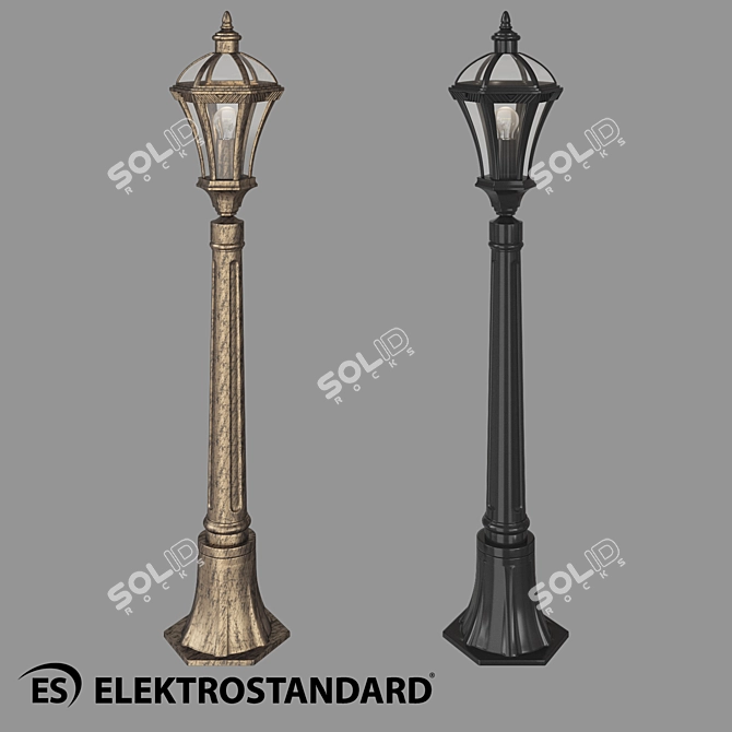 Capella F Black Outdoor Lamp 3D model image 1