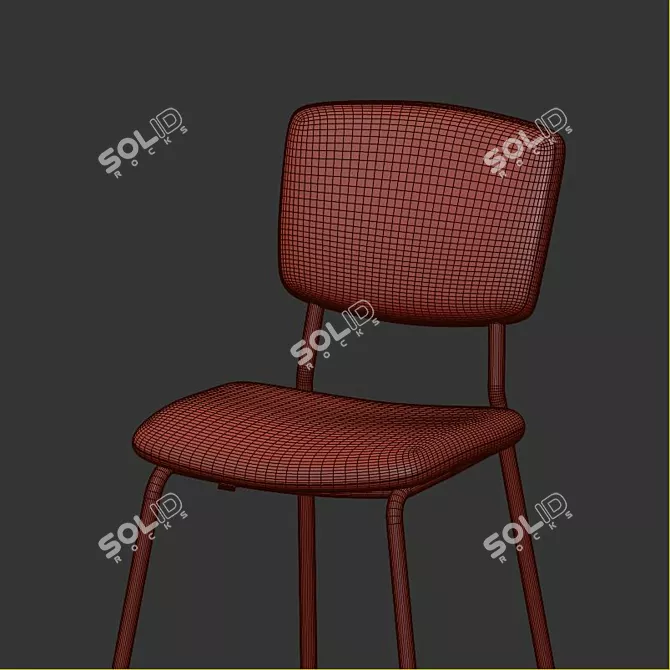 Sleek NORDEN Table & KARLJAN Chairs 3D model image 4