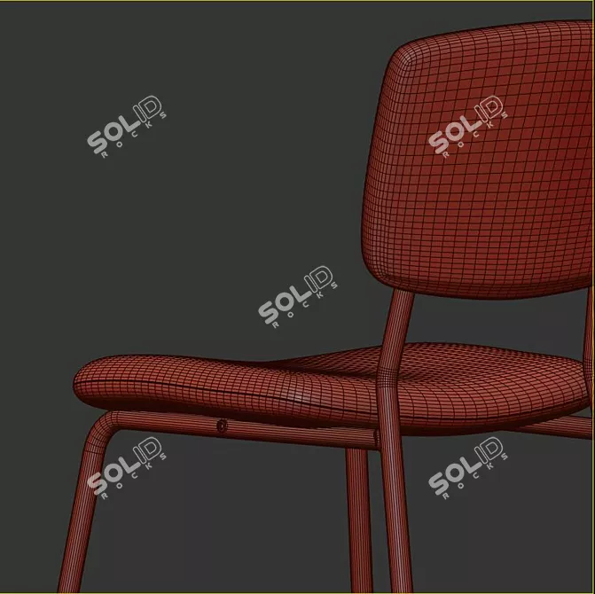 Sleek NORDEN Table & KARLJAN Chairs 3D model image 5