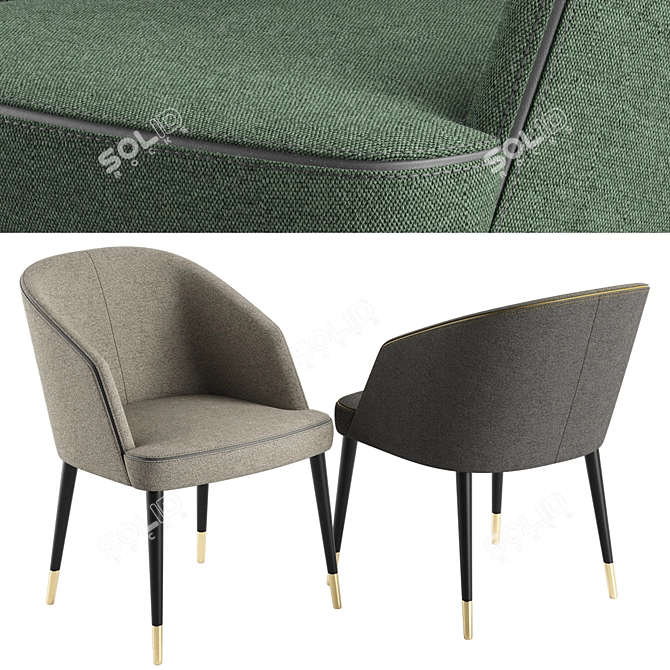 Pace: Stylish and Compact Chair 3D model image 2