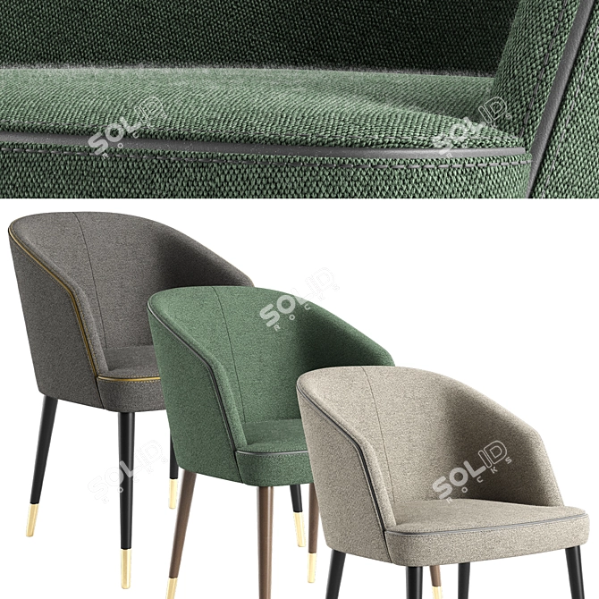 Pace: Stylish and Compact Chair 3D model image 3