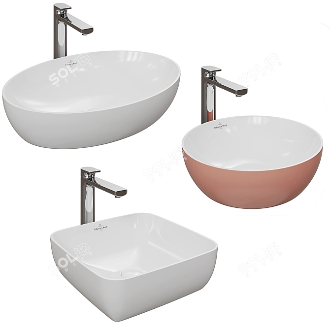 Modern Villeroy Boch Artis Sink 3D model image 1