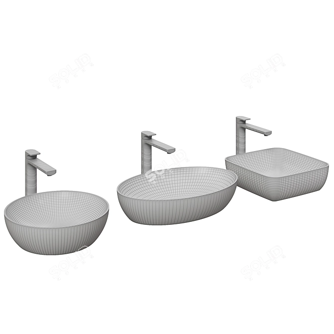 Modern Villeroy Boch Artis Sink 3D model image 2