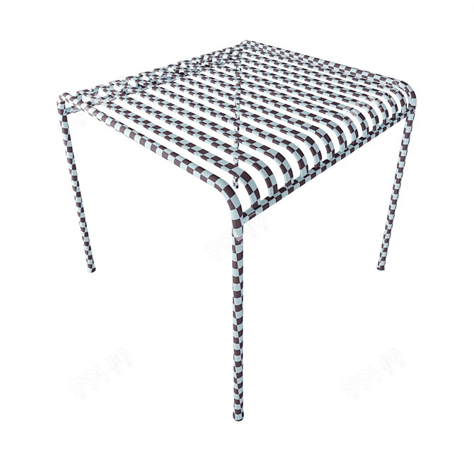 Palissade Table Stool: Sleek and Versatile 3D model image 6