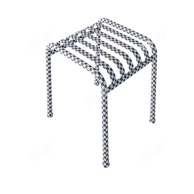 Palissade Table Stool: Sleek and Versatile 3D model image 8