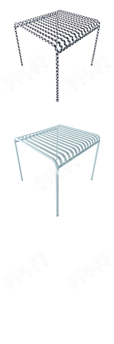 Palissade Table Stool: Sleek and Versatile 3D model image 9