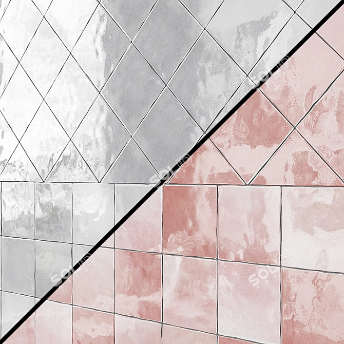 EQUIPE ARTISAN Ceramic Wall Tiles - Various Colors 3D model image 5