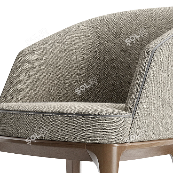 Elegant and Compact Pace B Chair 3D model image 4