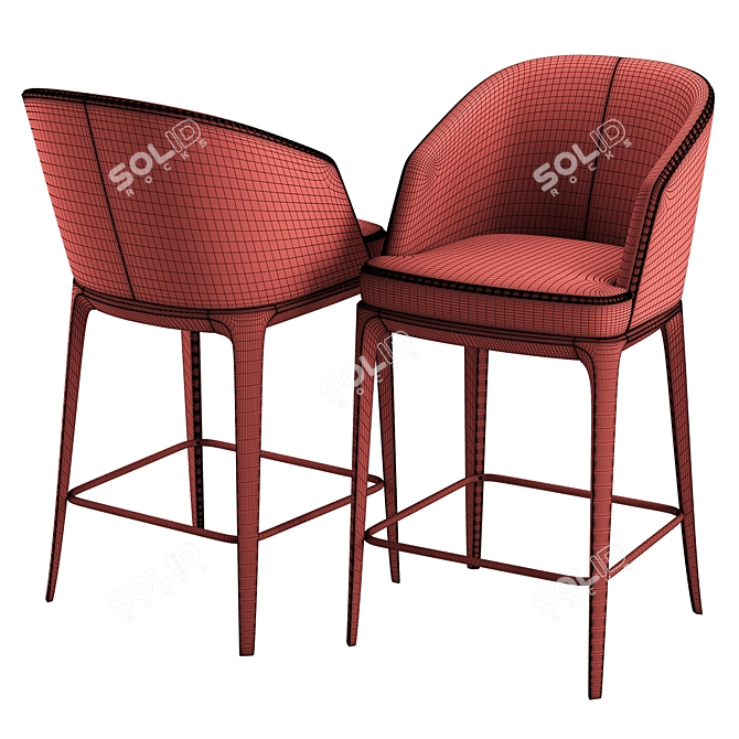 Elegant and Compact Pace B Chair 3D model image 5