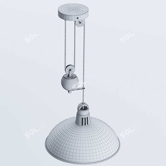 Hof Megapolis Chandelier | 37cm Diameter 3D model image 3