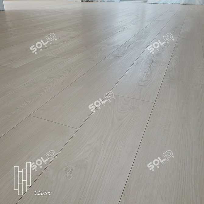 Lakeland Oak Flooring: Timeless Elegance 3D model image 1