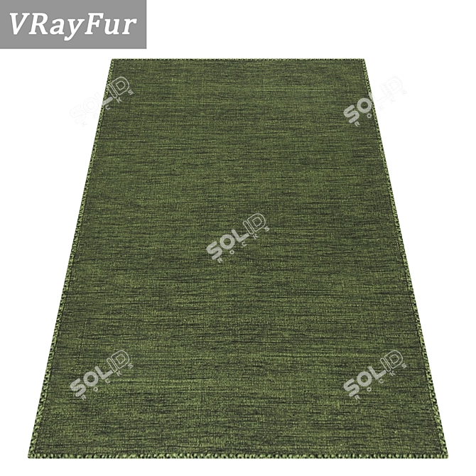 Luxury Textured Carpet Set 3D model image 2