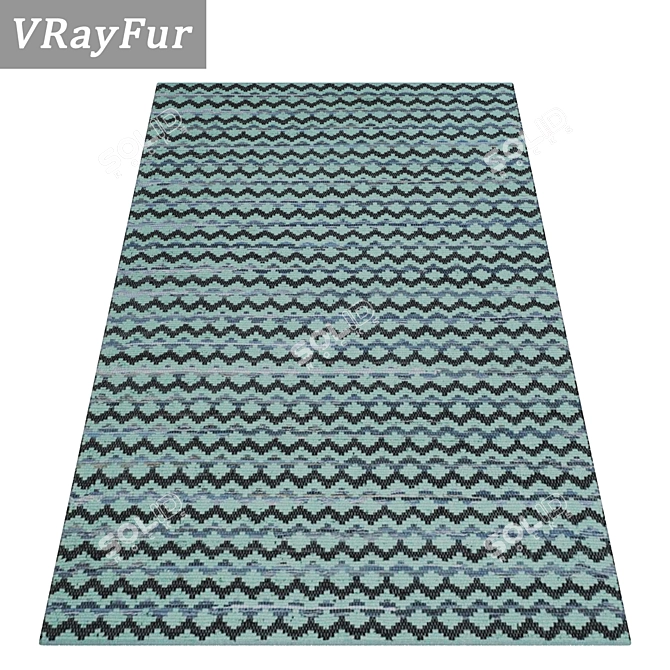 Title: Versatile Carpets Set - High-Quality Textures 3D model image 2