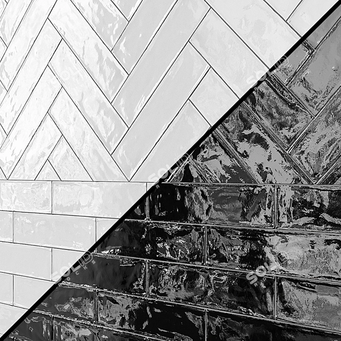 EQUIPE MASIA Ceramic Wall Tile - Various Colors 3D model image 3