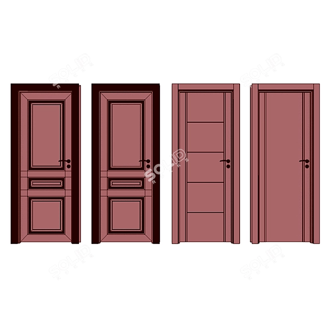 Lerua Merlen Interior Doors 3D model image 6