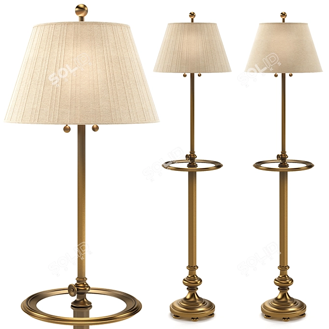 Chapman Overseas Floor Lamp: Classic Elegance 3D model image 1