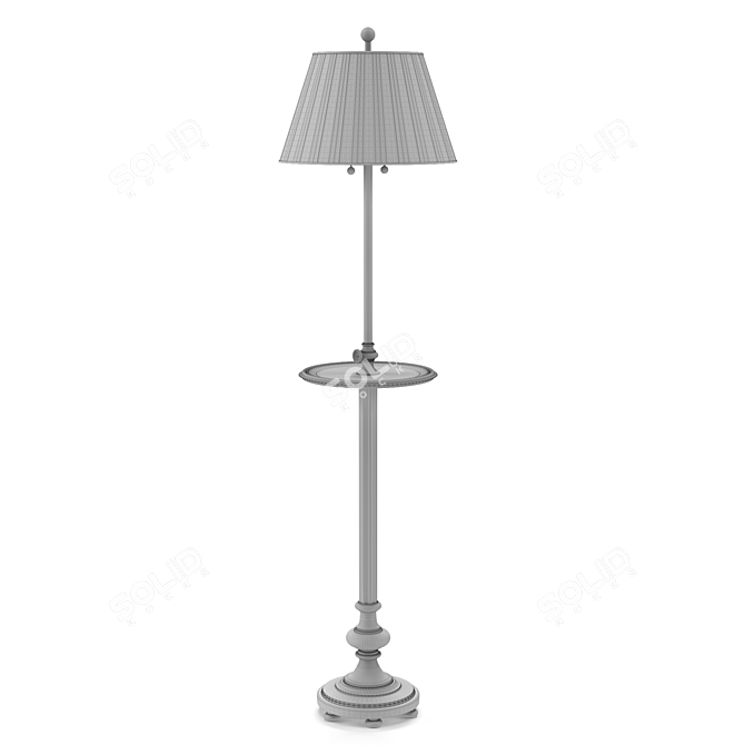 Chapman Overseas Floor Lamp: Classic Elegance 3D model image 2