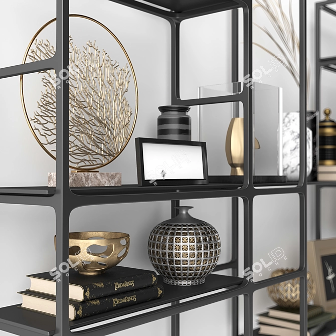 Sleek Decor Set: 3D-Rendered, Textured 3D model image 3