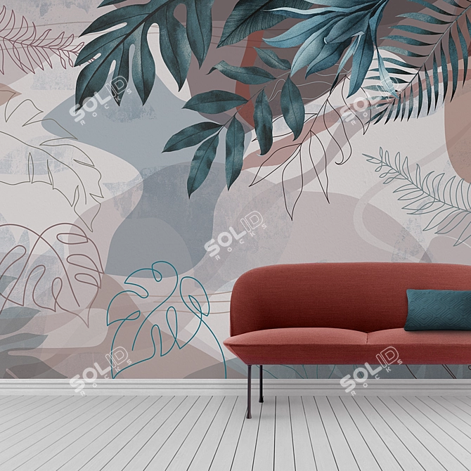 Naturaleaves | Eco-friendly Embossed Wallpapers 3D model image 4