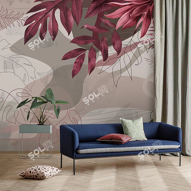 Naturaleaves | Eco-friendly Embossed Wallpapers 3D model image 5